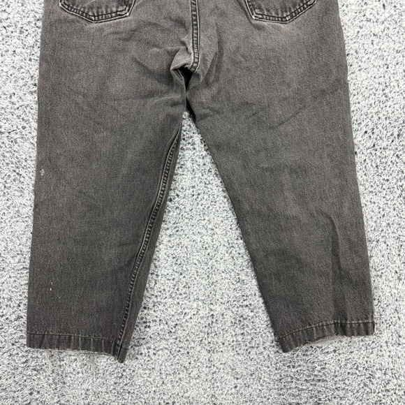 Vintage Levis Jeans Mens 32x25 Black Denim Orange Tab 550 Relaxed USA 90s Grunge - Picture 12 of 16